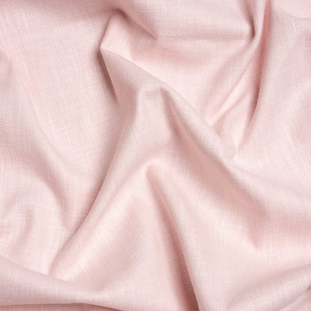 Slubbed Cotton and Polyester Woven - Blush - British Imported