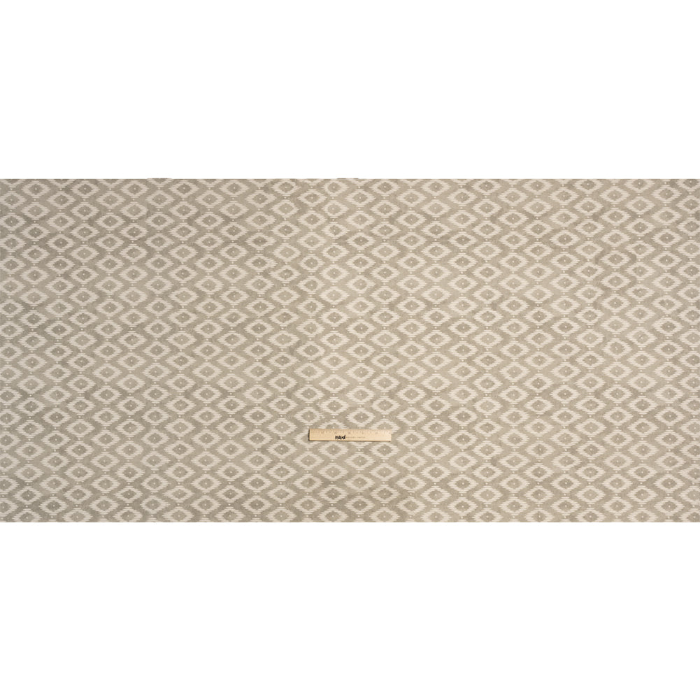 Cotton and Linen Canvas Print - Pebble Diamonds and Dots - British Imported Full