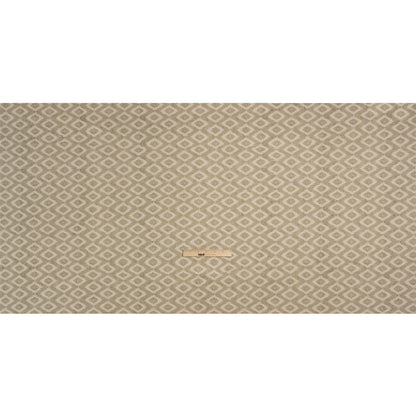 Cotton and Linen Canvas Print - Sand Diamonds and Dots - British Imported Full
