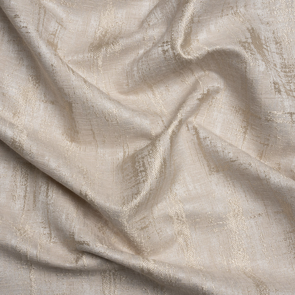 Drapery Jacquard - Natural Distressed Abstract - British Imported