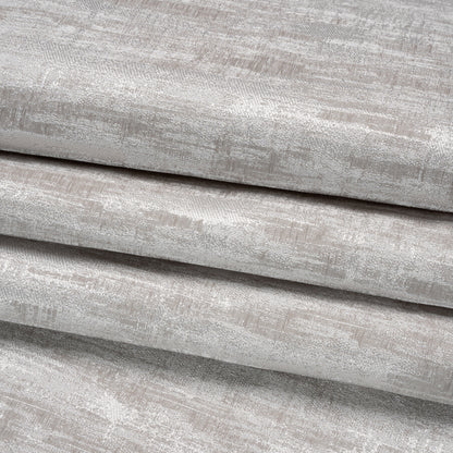 Drapery Jacquard - Silver Distressed Abstract - British Imported Folded
