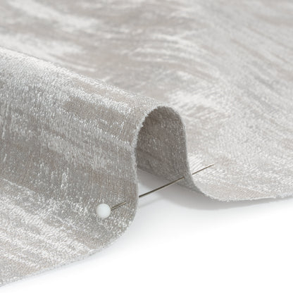 Drapery Jacquard - Silver Distressed Abstract - British Imported Detail