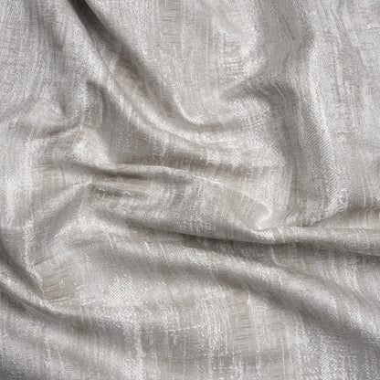 Drapery Jacquard - Silver Distressed Abstract - British Imported