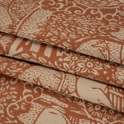 Drapery Jacquard - Ember Pastoral Scenes - British Imported Folded