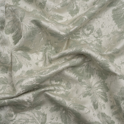 Drapery Jacquard - Duckegg Leaves and Buds - British Imported