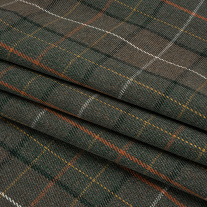 Drapery Twill - Fern Plaid - British Imported Folded