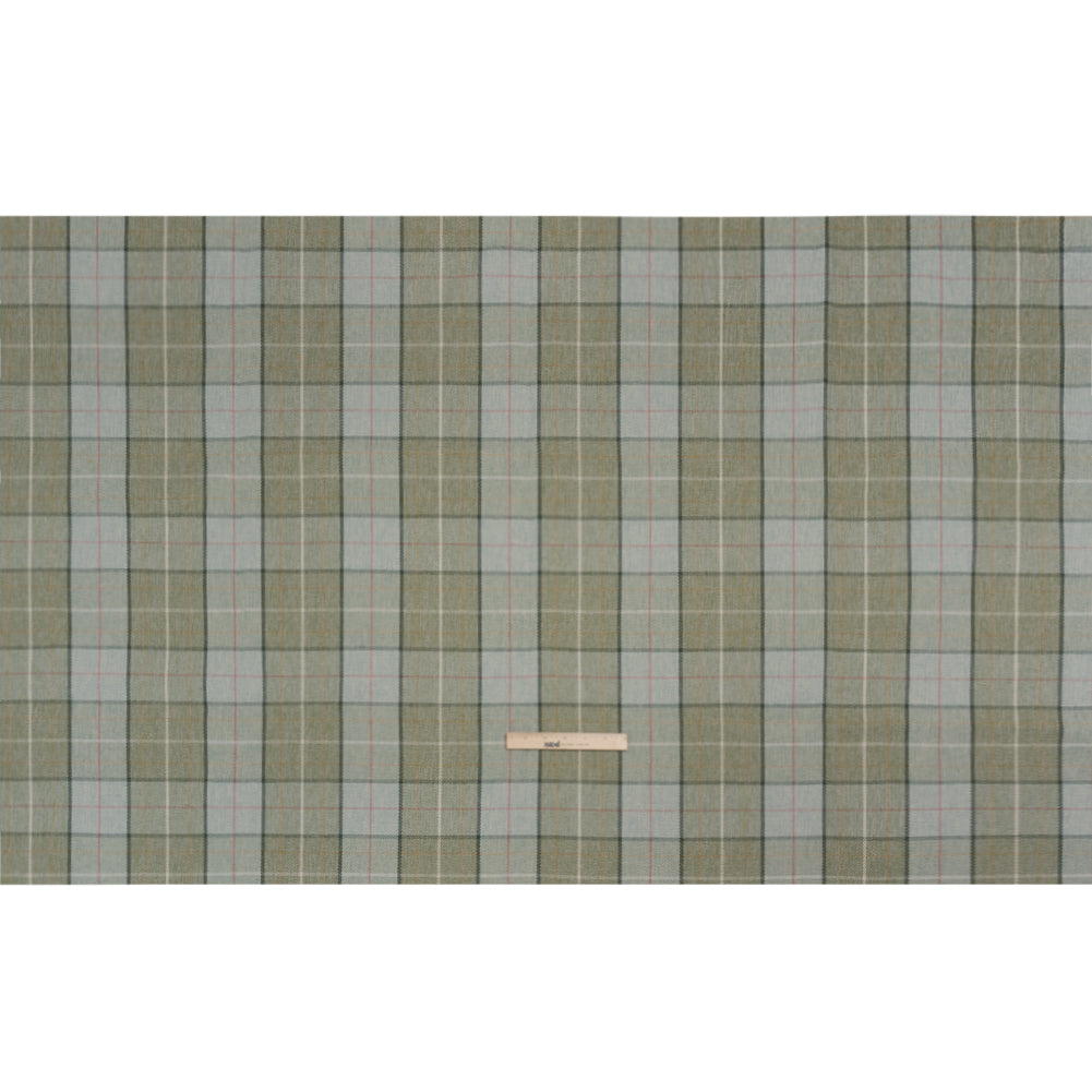 Drapery Twill - Sage Plaid - British Imported Full