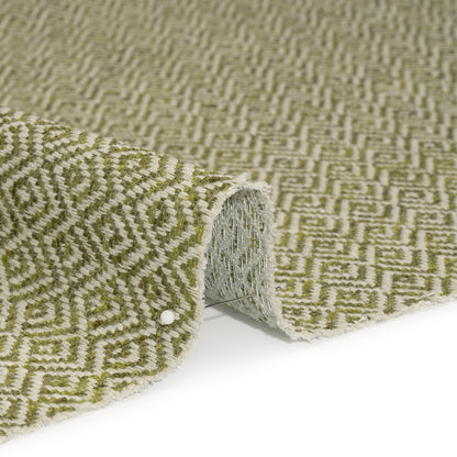 Boucle Drapery Twill - Olive Birdseye Diamonds - British Imported