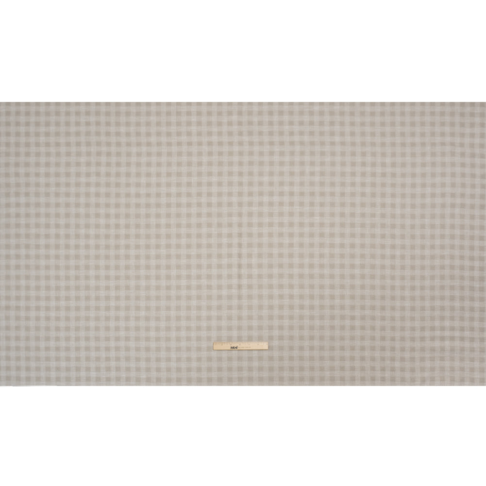 Drapery Woven - Almond Gingham - British Imported Full