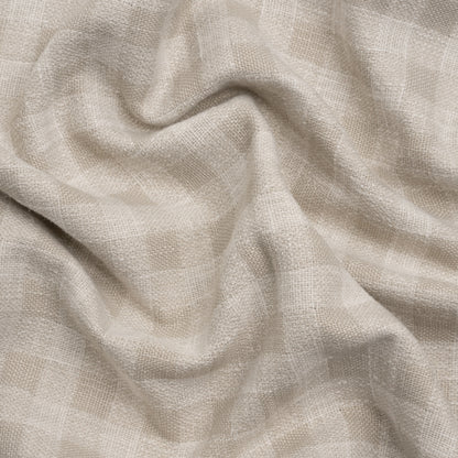 Drapery Woven - Almond Gingham - British Imported