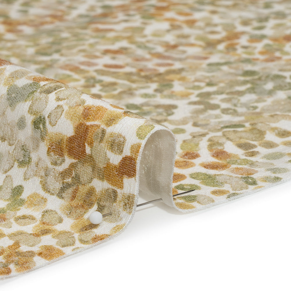 Drapery Jacquard Print - Ivy Bouncing Spots - British Imported - Detail