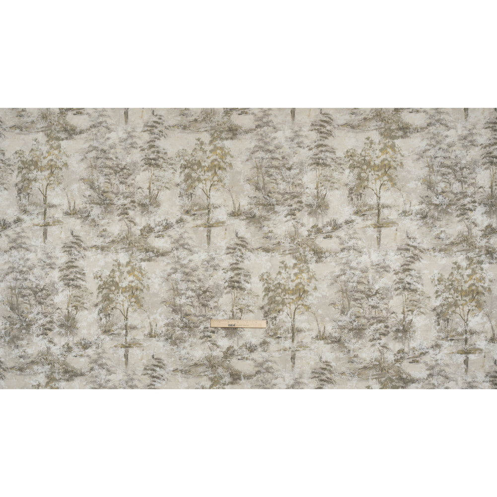 Drapery Jacquard Print - Otter Dreamy Trees - British Imported - Full
