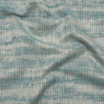 Textured Recycled Polyester Drapery Jacquard - Opal Abstract - British Imported