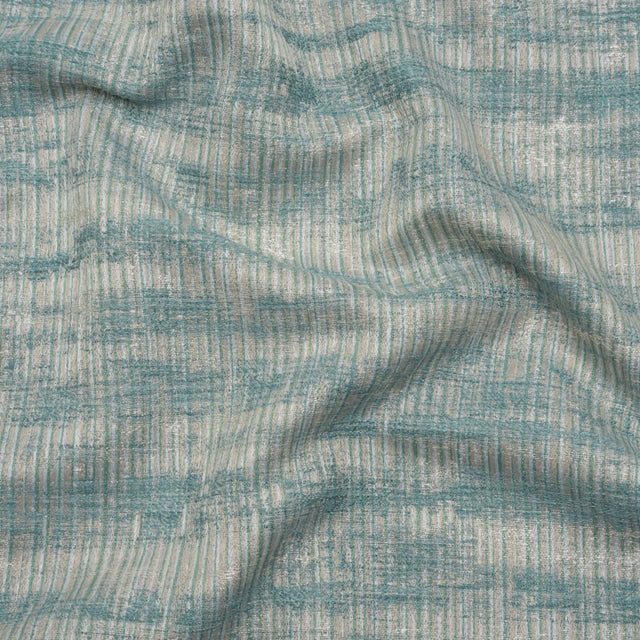 Textured Recycled Polyester Drapery Jacquard - Opal Abstract - British Imported
