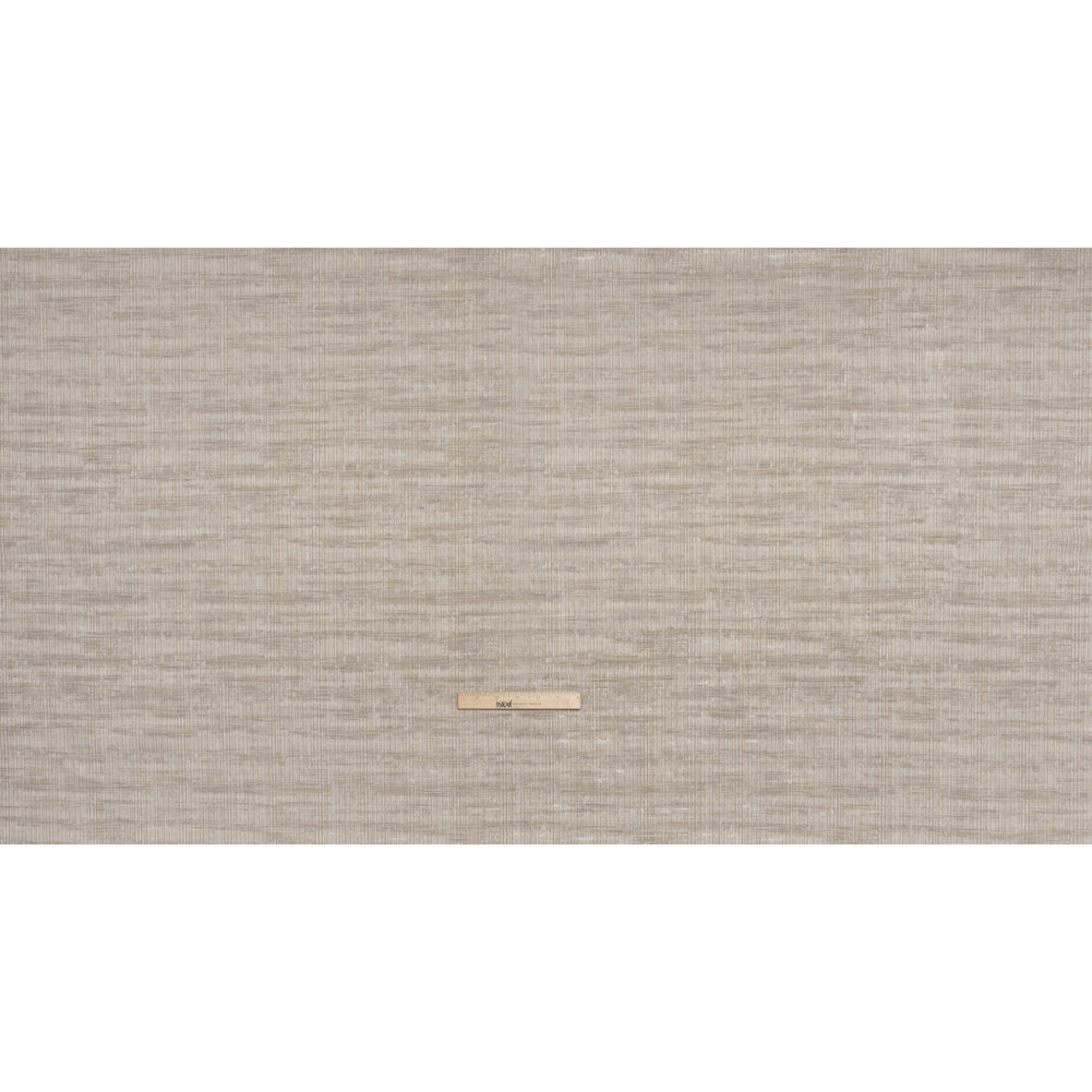 Textured Recycled Polyester Drapery Jacquard - Oyster Abstract - British Imported - Full