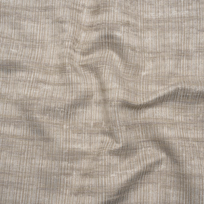 Textured Recycled Polyester Drapery Jacquard - Oyster Abstract - British Imported
