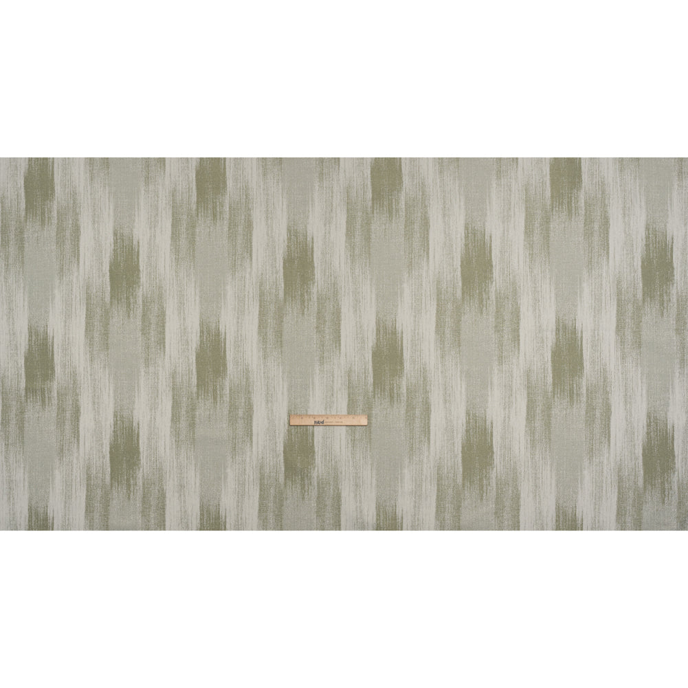 Recycled Polyester Jacquard - Ivy Brushstroke Striations - British Imported