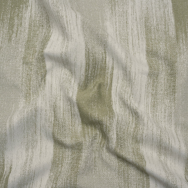 Recycled Polyester Jacquard - Ivy Brushstroke Striations - British Imported