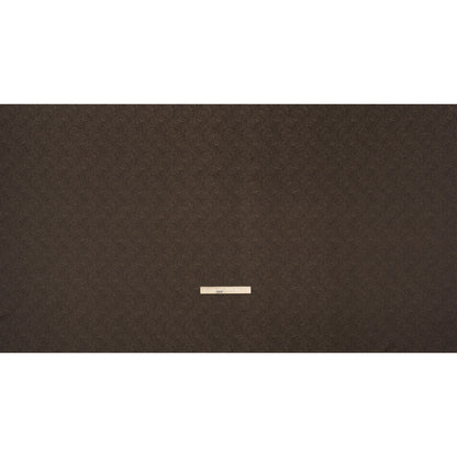 Recycled Polyester Jacquard - Chocolate Little All-Over Spots - British Imported
