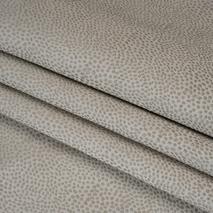 Recycled Polyester Jacquard - Dove Little All-Over Spots - British Imported