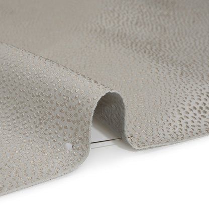 Recycled Polyester Jacquard - Dove Little All-Over Spots - British Imported