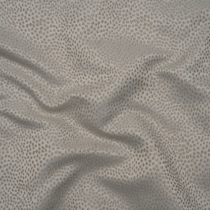 Recycled Polyester Jacquard - Dove Little All-Over Spots - British Imported
