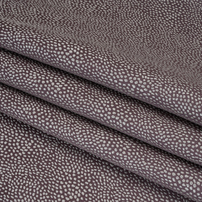Recycled Polyester Jacquard - Mauve Little All-Over Spots - British Imported