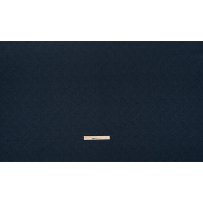 Recycled Polyester Jacquard - Midnight Little All-Over Spots - British Imported