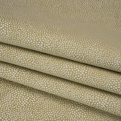 Recycled Polyester Jacquard - Pistachio Little All-Over Spots - British Imported