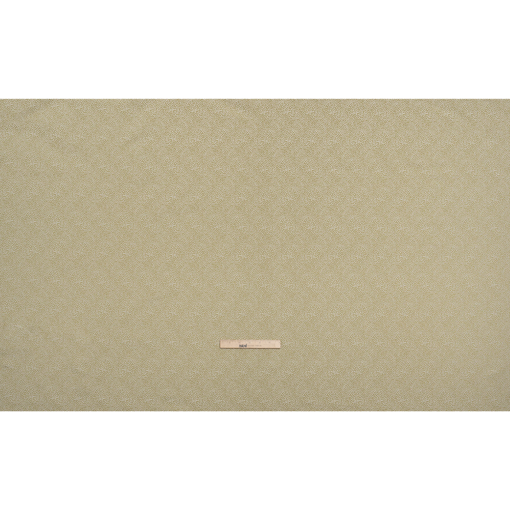 Recycled Polyester Jacquard - Pistachio Little All-Over Spots - British Imported