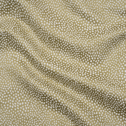 Recycled Polyester Jacquard - Pistachio Little All-Over Spots - British Imported