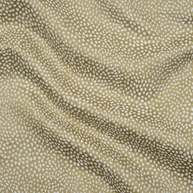Recycled Polyester Jacquard - Pistachio Little All-Over Spots - British Imported