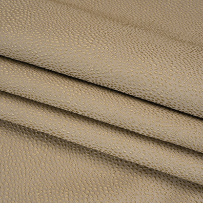 Recycled Polyester Jacquard - Taupe Little All-Over Spots - British Imported