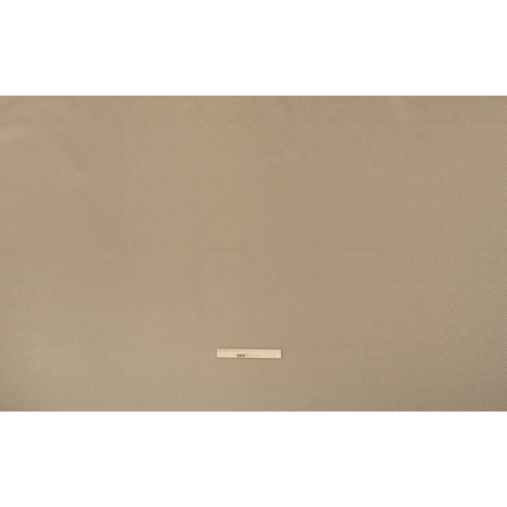 Recycled Polyester Jacquard - Taupe Little All-Over Spots - British Imported - Full