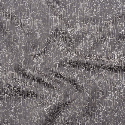 Satin-Face Jacquard - Graphite Crackle - British Imported