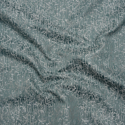 Satin-Face Jacquard - Sage Crackle - British Imported
