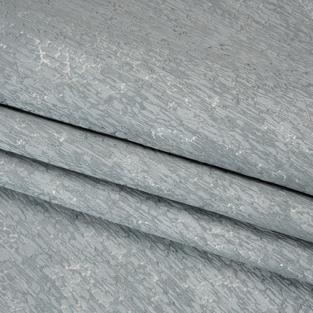 Satin-Face Jacquard - Spa Crackle - British Imported - Folded