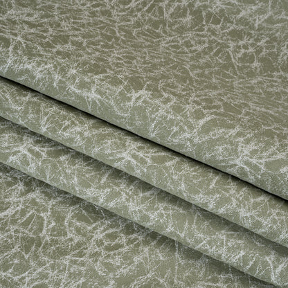 Satin-Faced Jacquard - Sage Cracked - British Imported)