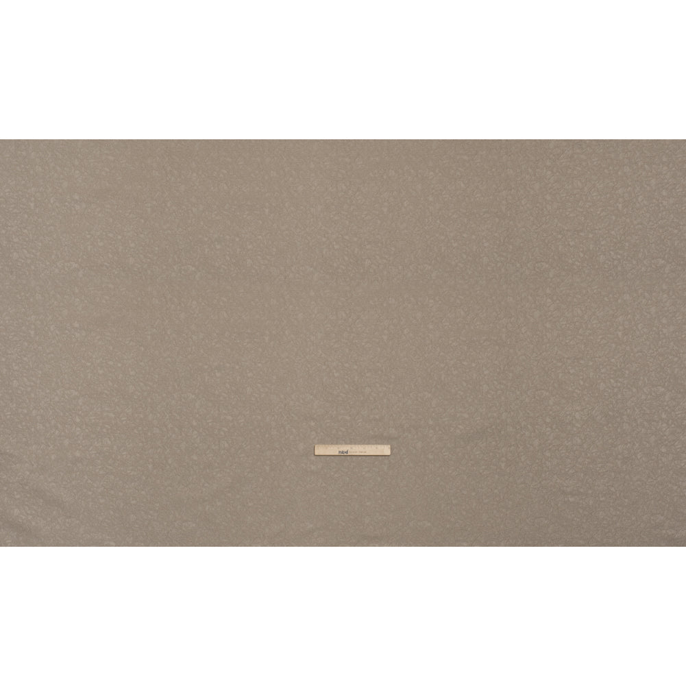 Satin-Faced Jacquard - Taupe Cracked - British Imported) - Full