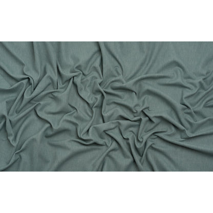 Linen Look Recycled Polyester and Cotton Woven - Azure - British Imported