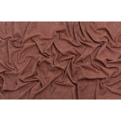 Linen Look Recycled Polyester and Cotton Woven - Berry - British Imported
