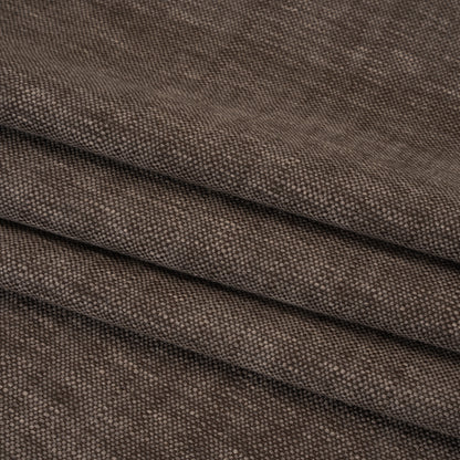 Linen Look Recycled Polyester and Cotton Woven - Cedar - British Imported