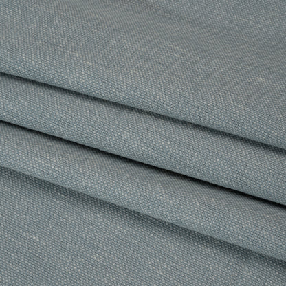 Linen Look Recycled Polyester and Cotton Woven - Chambray - British Imported