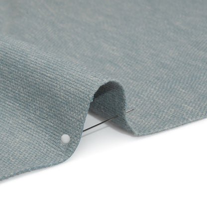 Linen Look Recycled Polyester and Cotton Woven - Chambray - British Imported