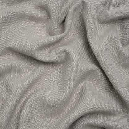 Linen Look Recycled Polyester and Cotton Woven - Dove - British Imported