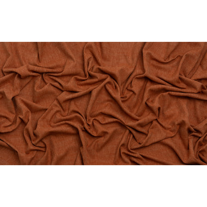Linen Look Recycled Polyester and Cotton Woven - Ginger - British Imported