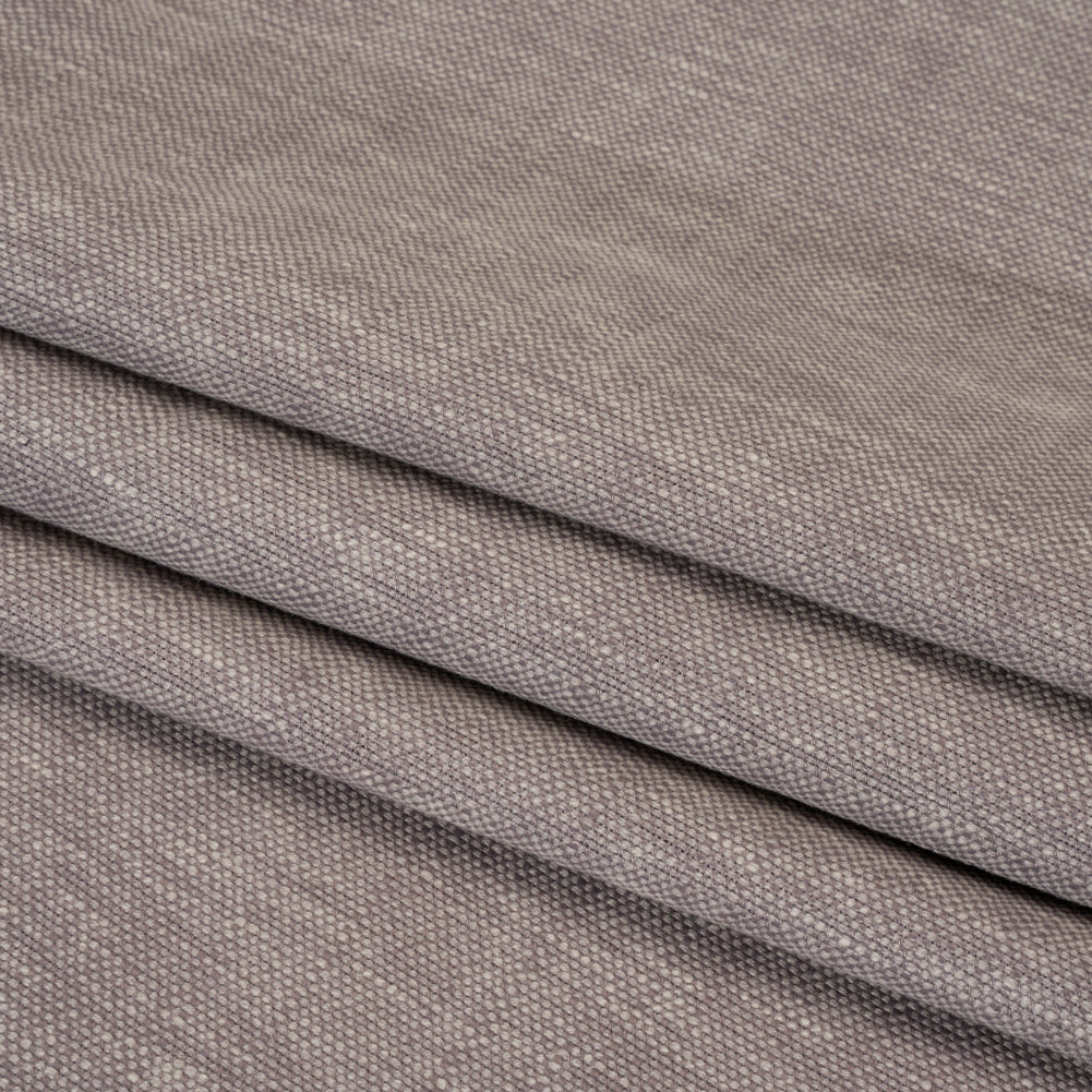 Tejido de poliéster y algodón reciclado con aspecto de lino - Jaspeado - Importado de Gran Bretaña