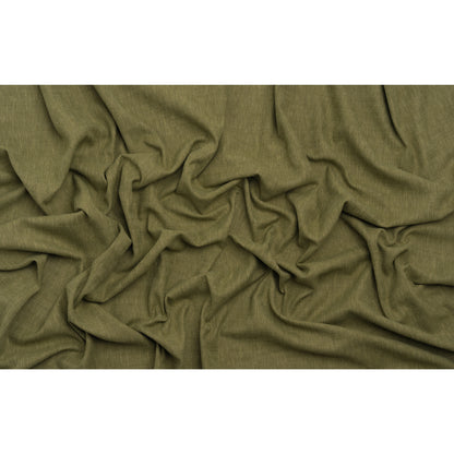 Linen Look Recycled Polyester and Cotton Woven - Ivy - British Imported