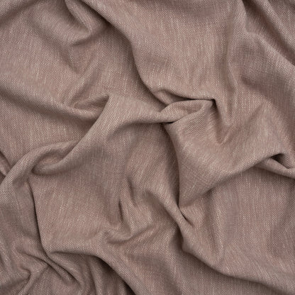 Linen Look Recycled Polyester and Cotton Woven - Lilac - British Imported