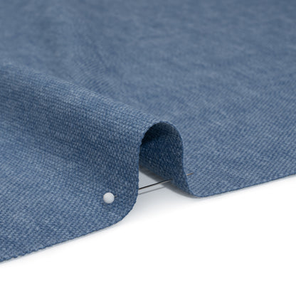 Linen Look Recycled Polyester and Cotton Woven - Ocean - British Imported
